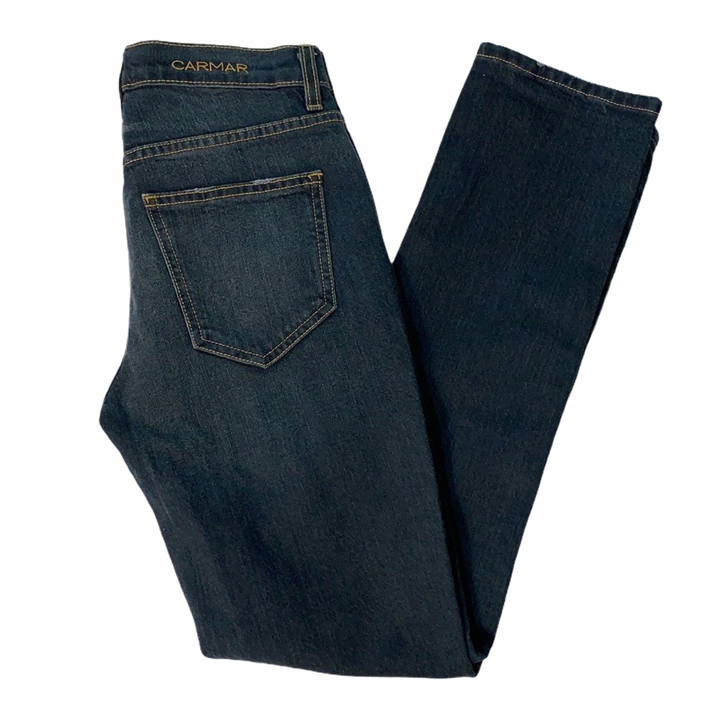 Carmar Button Fly Straight Leg Jeans Size 26 NWT